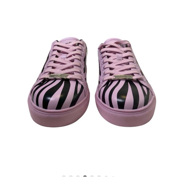 Roberto Cavalli Class Tennis Shoes Sneakers Zebra Low Top Streetwear 39/ US8.5 - Picture 4 of 10